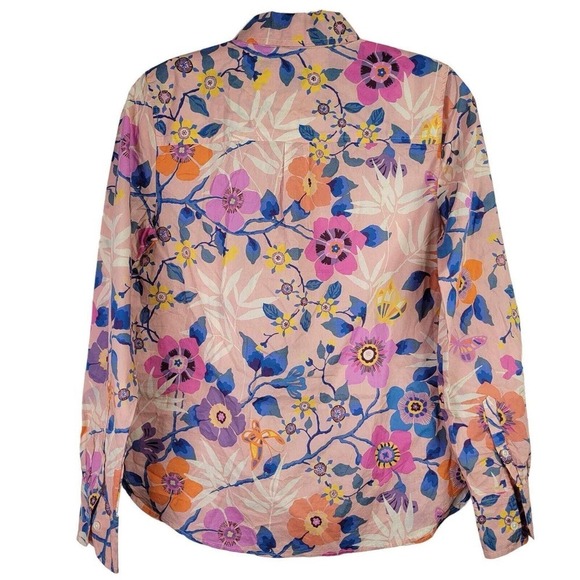 J. Crew x Liberty London Pavilion Print Floral Shirt - Size 2 - 100% Cotton - Picture 3 of 10